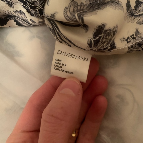 100% silk ZIMMERMANN sueded balconette dress - Picture 6 of 10